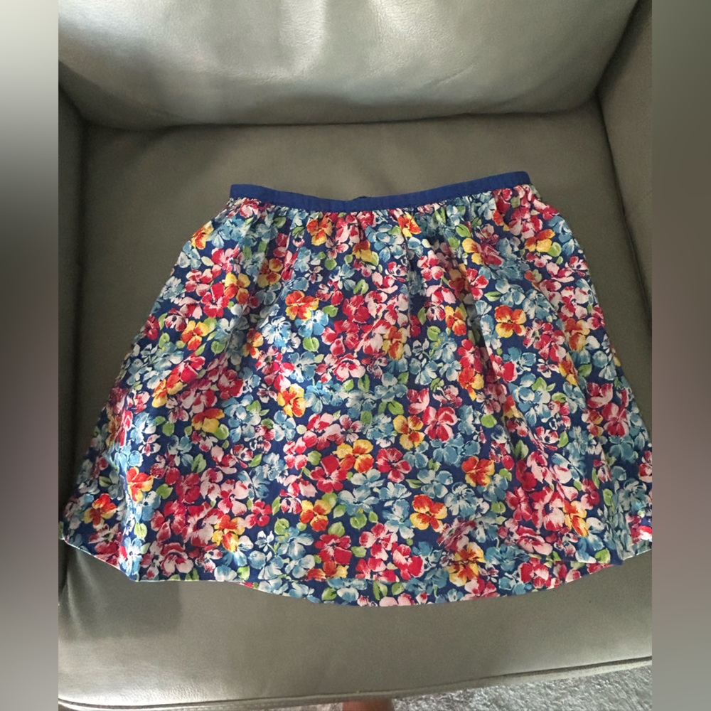 Polo Ralph Lauren girls Floral A-Line Skirt - Blue Multicolor